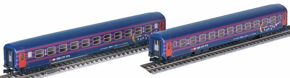 Kato HobbyTrain Lemke K23006 - 2pc RIC Passenger Coach 